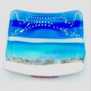 Beach Glass Trinket Dish Handmade by Shakuf Design
